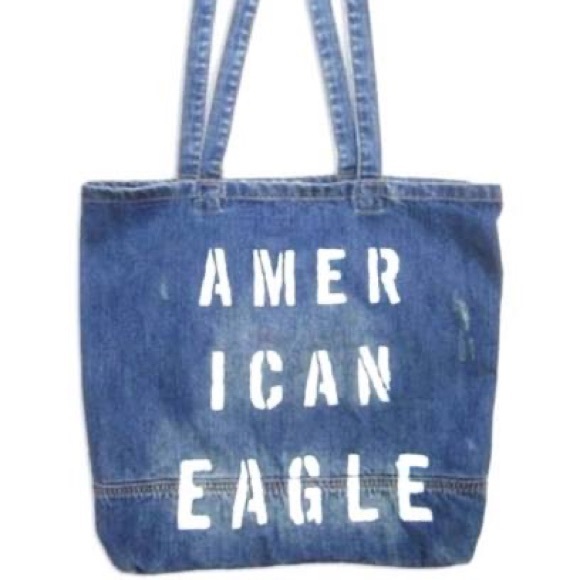 American Eagle Outfitters Handbags - AMERICAN EAGLE graphic logo tote bag shoulder purse